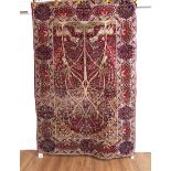 A KERMAN TREE OF LIFE PRAYER RUG, PERSIAN