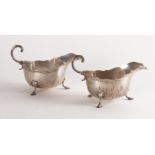 A PAIR OF SILVER SAUCEBOATS (2)