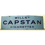 A WILLS'S CAPSTAN CIGARETTES ENAMEL ADVERTISING SIGN