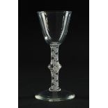 AN OPAQUE TWIST WINE GLASS