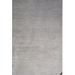 A MODERN GREY FLATWEAVE RUG