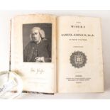 JOHNSON, Samuel (1709-84). The Works, London, 1825, 11 volumes, 8vo, engraved portrait...