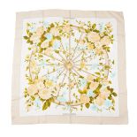 HERMES: 'ROMANTIQUE' SILK SCARF BY MAURICE TRANCHANT