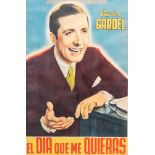 CARLOS GARDEL, EL DIA QUE ME QUIERAS SPANISH POSTER