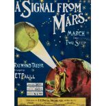 A SIGNAL FROM MARS SHEET MUSIC COVER POSTER