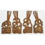 FOUR ART DECO GILT CAST-IRON ARCHITECTURAL MOUNTS DEPICTING THE FOUR PERSONIFICATIONS OF THE...