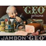 JAMBON 'CEO' JE T'AIME ADVERTISING POSTER