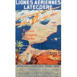 LIGNES AÉRIENNES LATÉCOÈRE FRENCH AVIATION POSTER