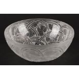 `PINSONS' A LALIQUE FROSTED AND CLEAR GLASS BOWL