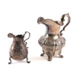 TWO SILVER JUGS (2)