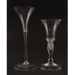 TWO CONTINENTAL GLASS DRINKING GLASSES (2)