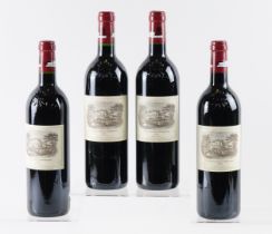 FOUR BOTTLES OF CHATEAU LAFITE ROTHSCHILD, PAUILLAC 1998 (4)