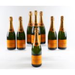 EIGHT BOTTLES OF VEUVE CLICQUOT CHAMPAGNE (8)