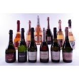 12 BOTTLES AMERICAN AND SOUTH AMERICAN SPARKLING WHITE AND ROSÉ WINE