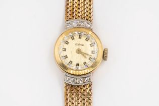 A METEOR DIAMOND SET WATCH