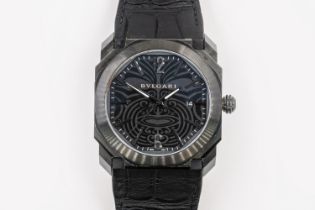 A BULGARI OCTO ALL BLACKS EDITION WATCH