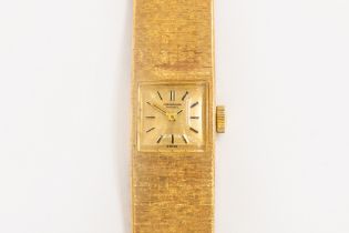 AN IWC 18CT GOLD WATCH