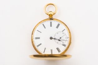 A GOLD CASED POCKET WATCH