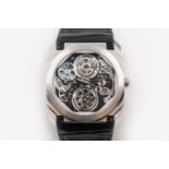 A BULGARI OCTO FINISSIMO TOURBILLON SKELETON WATCH - LIMITED EDITION