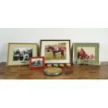 A COLLECTION OF HORSE RACING MEMORABILIA INCLUDING FIVE PHOTOGRAPHS (14)