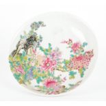 A CHINESE FAMILLE ROSE PLATE