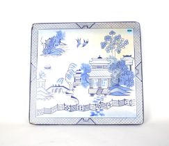 A MID 20TH CENTURY RECTANGULAR ENAMELLED TABLE TOP