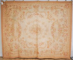 AN AUBUSSON STYLE CARPET/TAPESTRY