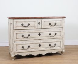 18TH CENTURY FRENCH LATER PAINTED COMMODE