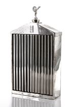 CLASSIC STABLE LTD.: A CHROME-PLATED ROLLS ROYCE RADIATOR FLASK OR DECANTER