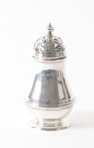 A SILVER SUGAR CASTER