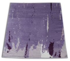 A MODERN PURPLE ABSTRACT CARPET