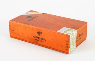 WITHDRAWN A SEALED BOX OF COHIBA ESPLENDIDOS CIGARS