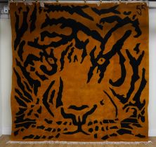 TIBETAN TIGER HEAD CARPET