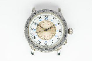 A GENTLEMAN'S STEEL LONGINES WRISTWATCH