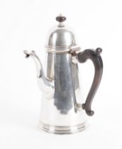 A GEORGE I SILVER COFFEE POT