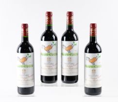 FOUR BOTTLES OF CHATEAU MOUTON ROTHSCHILD, PAUILLAC 1999 (4)