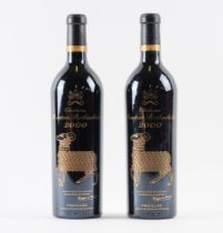 TWO BOTTLES OF CHATEAU MOUTON ROTHSCHILD, PAUILLAC 2000 (2)