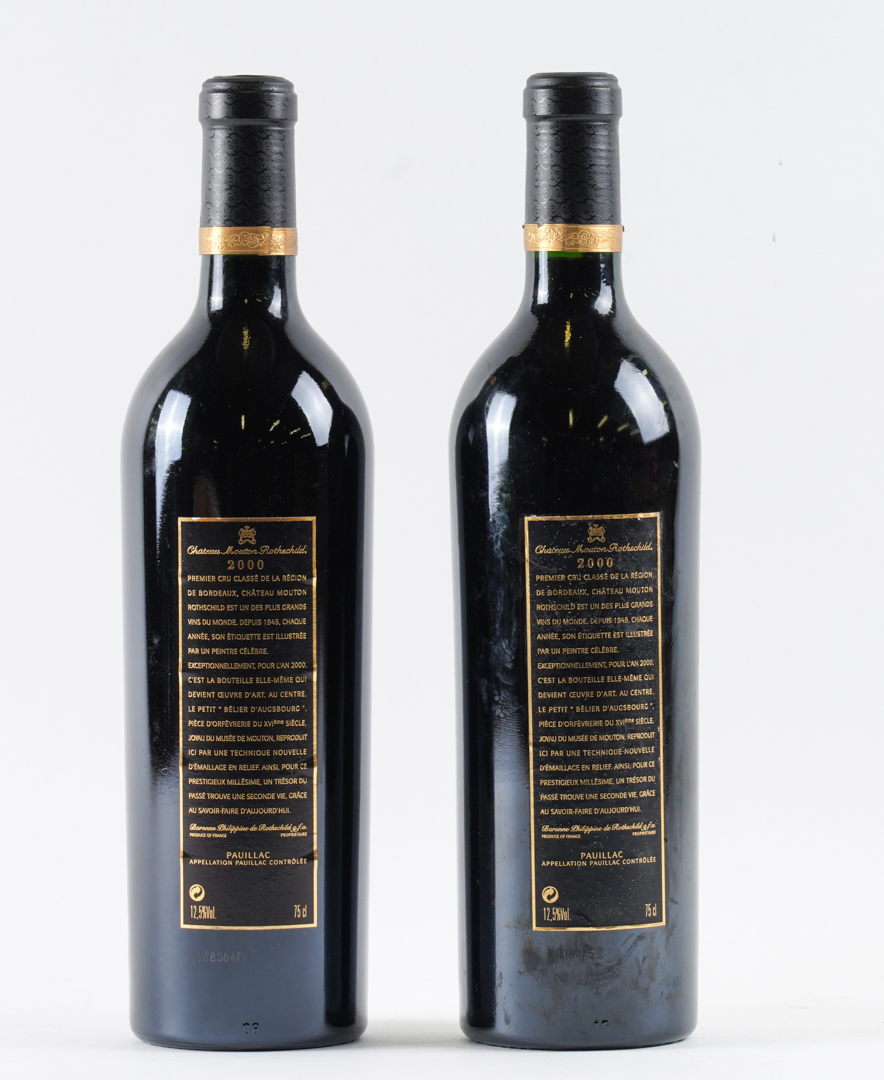 TWO BOTTLES OF CHATEAU MOUTON ROTHSCHILD, PAUILLAC 2000 (2) - Image 2 of 2