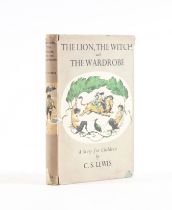 LEWIS, C. S. (1898-1963). The Lion, The Witch and the Wardrobe, London, 1950, 8vo, coloured...