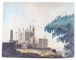 GREENWICH - [?Margaret MASKELYNE (1785-1858)]. A fine watercolour study of the Royal...
