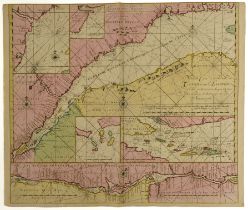 KEULEN, Gerard van (1678-1726). Nouvelle Carte de la Riviere de Canada ou St. Laurens, ...