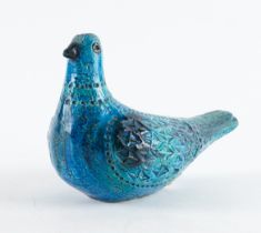 AN ITALIAN POTTERY RIMINI BLUE BITOSSI BIRD