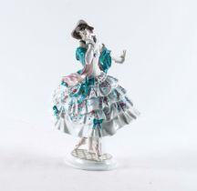 A MEISSEN FIGURE OF `ESTRELLA' FROM THE BALLET RUSSES