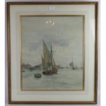 Charles William Wyllie (British, 1853-1923) - 'Marine Scene', watercolour, signed, also inscribed