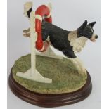 A Border Fine Arts limited edition (281/500) figure 'Through The Hoop' in the form of a sheep dog
