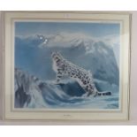 Leonard Pearman (British, 1912-2003) - 'Snow Leopard', signed limited edition print, 12/850, with