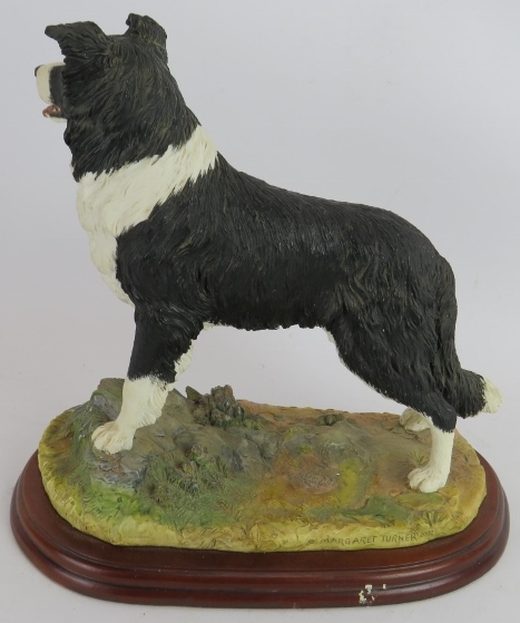 A Border Fine Arts figure 'Border Collie Standing' by Margaret Turner 2002. Height 25cm. Length - Image 2 of 5