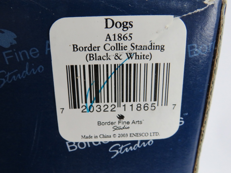 A Border Fine Arts figure 'Border Collie Standing' by Margaret Turner 2002. Height 25cm. Length - Image 5 of 5