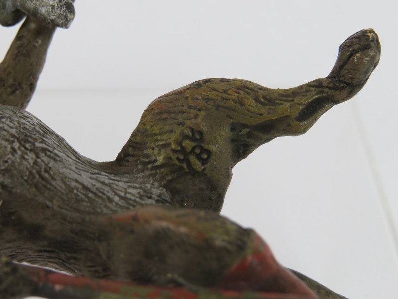 A Vienna Bergmann style cold painted bronze figure of a dog pirate with wooden leg. Mark to left - Image 3 of 4