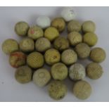 A quantity of mainly vintage golf balls including 14 mesh pattern balls. (27). Condition report: All